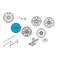 OEM Infiniti G35 Spoke Aluminum Alloy Wheel Rim Disc Diagram - 40300-AL625