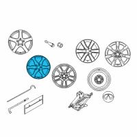 OEM 2004 Infiniti G35 Spoke Aluminum Alloy Wheel Rim Disc Diagram - 40300-AL625