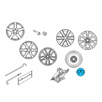 OEM Infiniti Q45 Ornament - Disc Wheel Diagram - 40342-16C10