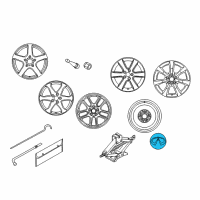 OEM 2005 Infiniti Q45 Ornament - Disc Wheel Diagram - 40342-16C10