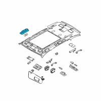 OEM BMW 535xi Interior Reading Light, Rear Right Diagram - 63-31-6-962-008