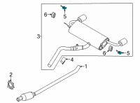OEM 2021 Ford Escape SUPPORT Diagram - LX6Z-5277-A