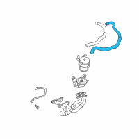 OEM Toyota Sienna Upper Hose Diagram - 16282-31020