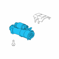 OEM 2009 Hummer H3 Starter Asm, (Remanufacture)(Pg260D) Diagram - 19168041