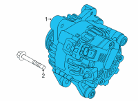 OEM 2021 Hyundai Sonata Alternator Assembly Diagram - 37300-2M420