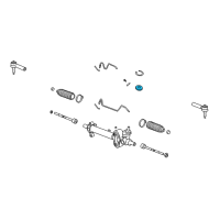 OEM 2010 Cadillac Escalade EXT Ring-Steering Gear Stub Shaft Seal Retainer Diagram - 15776969