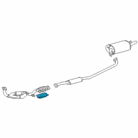 OEM 1998 Toyota Camry Converter & Pipe Protector Diagram - 18435-20020