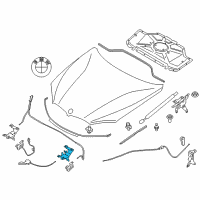 OEM BMW X6 Lock, Upper Section, Left Diagram - 51-23-2-571-186