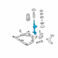 OEM 2005 Nissan Maxima STRUT Kit Front RH Diagram - 54302-7Y426