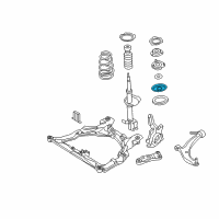 OEM 2006 Nissan Maxima Front Spring Seat Diagram - 54036-8J000