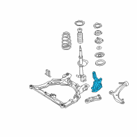 OEM 2004 Nissan Altima Spindle-KNUCKLE, LH Diagram - 40015-8J000