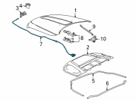 OEM Jeep Grand Cherokee L MANUAL PARK AND HOOD RELEAS Diagram - 68430182AE