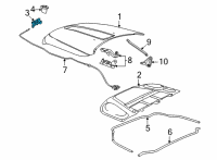 OEM Jeep Grand Cherokee L Latch-Hood Diagram - 68375662AA