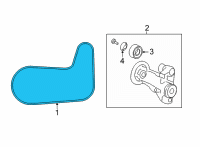 OEM Acura TLX BELT, ACG Diagram - 31110-61A-A01