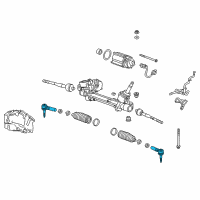 OEM 2016 Chevrolet Malibu Limited Outer Tie Rod Diagram - 13354596