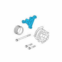 OEM 2005 Honda Accord Bracket, Engine Side Mounting Diagram - 11910-RAA-A00