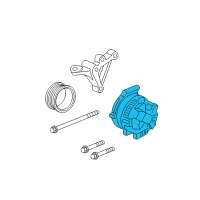 OEM 2005 Acura TSX Alternator Assembly (Csc29) (Denso) Diagram - 31100-RAA-A02