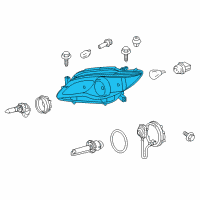 OEM Toyota Avalon Lens & Housing Diagram - 81145-07100