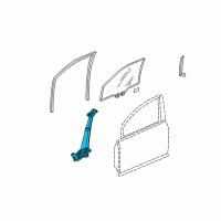 OEM 2010 Honda Fit Regulator Assembly, Right Front Door Power Diagram - 72210-TF0-G01