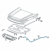 OEM 2020 Cadillac XT5 Release Cable Diagram - 84406170