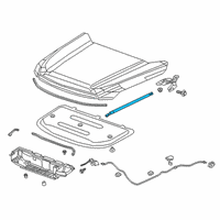 OEM 2021 GMC Acadia Support Strut Diagram - 84396405