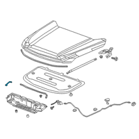 OEM 2022 GMC Acadia Front Weatherstrip Diagram - 84347703
