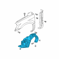 OEM Honda Pilot Fender, Left Front (Inner) Diagram - 74151-S9V-A00