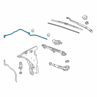 OEM 2022 Chevrolet Camaro Washer Hose Diagram - 84090638