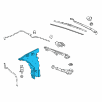 OEM 2016 Chevrolet Camaro Washer Reservoir Diagram - 84151772