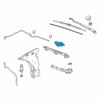 OEM 2019 Chevrolet Camaro Wiper Motor Diagram - 23360290