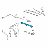 OEM 2022 Chevrolet Camaro Wiper Linkage Diagram - 23360289