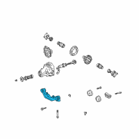OEM 2001 Toyota Highlander Support, Rear Differential Diagram - 52380-48030