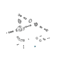 OEM 2004 Lexus RX330 Nut Diagram - 90080-17228