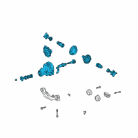 OEM Toyota Highlander Differential Assembly Diagram - 41110-21071