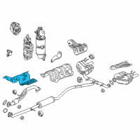 OEM 2020 Honda Civic Plate Assy. A, Floor Heat Baffle Diagram - 74600-TEA-T00