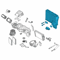 OEM 2018 BMW 540d xDrive Storage Evaporator Diagram - 64-11-9-361-707