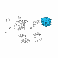 OEM 1999 Toyota Sienna Seat Cushion Diagram - 71410-AE020-B1