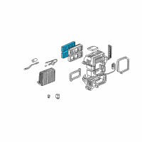 OEM 2002 Acura TL Element, Filter Diagram - 80291-S84-A01