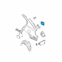 OEM 2008 Nissan Maxima Base-Filler Lid Diagram - 78120-7Y030