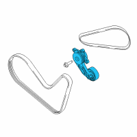 OEM 2010 Mercury Mariner Serpentine Tensioner Diagram - 9L8Z-6B209-A