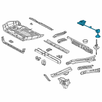 OEM 2010 Toyota Sienna Carrier Assembly, Spare Diagram - 51900-08040