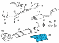 OEM 2022 Toyota Highlander Rear Insulator Diagram - 58043-0E010