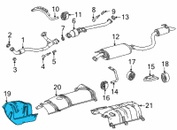 OEM 2020 Toyota Highlander Front Insulator Diagram - 58041-0E030