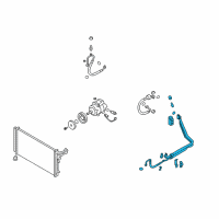 OEM 2013 Hyundai Equus Tube Assembly-Suction & Liquid Diagram - 97775-3M100