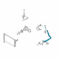 OEM 2011 Hyundai Genesis Hose-Cooler Line Suction Diagram - 97764-3M000