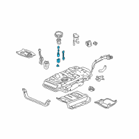 OEM 2002 Acura MDX Pump Set, Fuel Diagram - 17040-S3V-A00