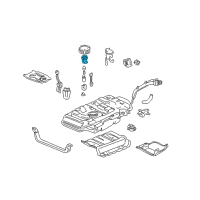 OEM 2002 Acura MDX Fuel Filter Diagram - 16010S3VA00