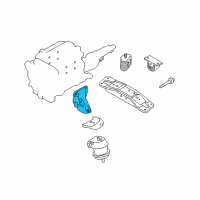 OEM 2004 Infiniti FX35 Bracket-Engine Mounting, R Diagram - 11232-AF400