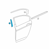 OEM 2014 Honda Accord Garn, R RR Door Center Diagram - 72930-T2F-A01