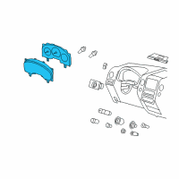 OEM 2006 Lincoln Mark LT Cluster Assembly Diagram - 6L3Z-10849-TB